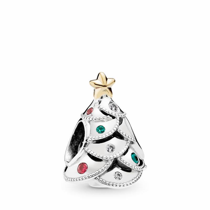 Pandora Australia Festive Tree Charm - Two Tone | XRTNFG876